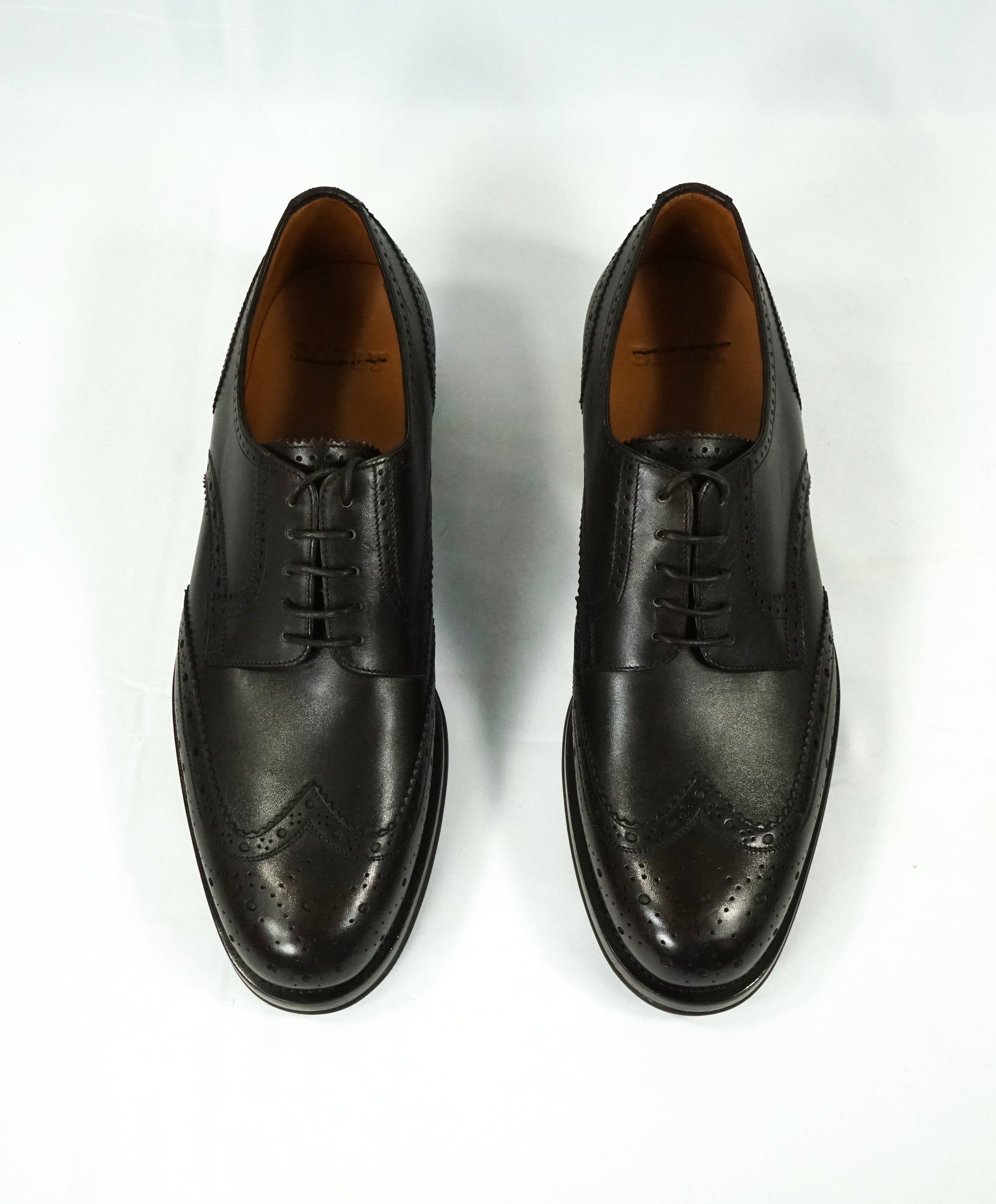 BALLY - “NORSK” Detailed Brogue Engraved Logo Wingtip Oxfords - 9.5