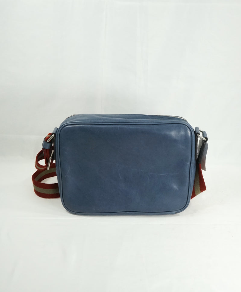 BALLY - "TRAIPSE"/405 Pastel Blue Calf Skin Logo Bag -