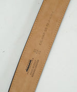 BALLY - "Colimar" Logo Stripe-Inlaid Brown Suede Belt -  34W (85)