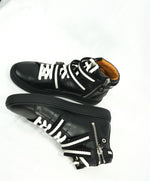 BALLY - “HEILMAR” TSP 100 Black High Top Logo Sneakers - 8.5