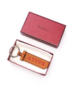 BALLY - "TANCY" Unisex Red Embossed BALLY Leather Key Holder - N/A