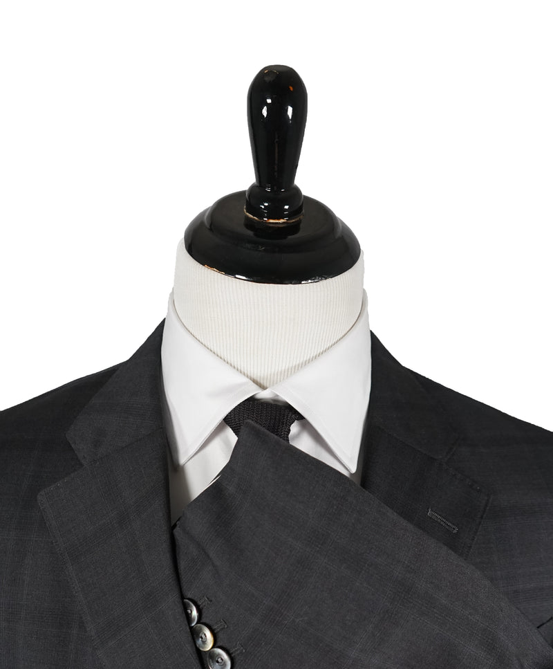 BOGLIOLI - Milano Semi-Lined Wool MOP Button Plaid Check Suit - 42R