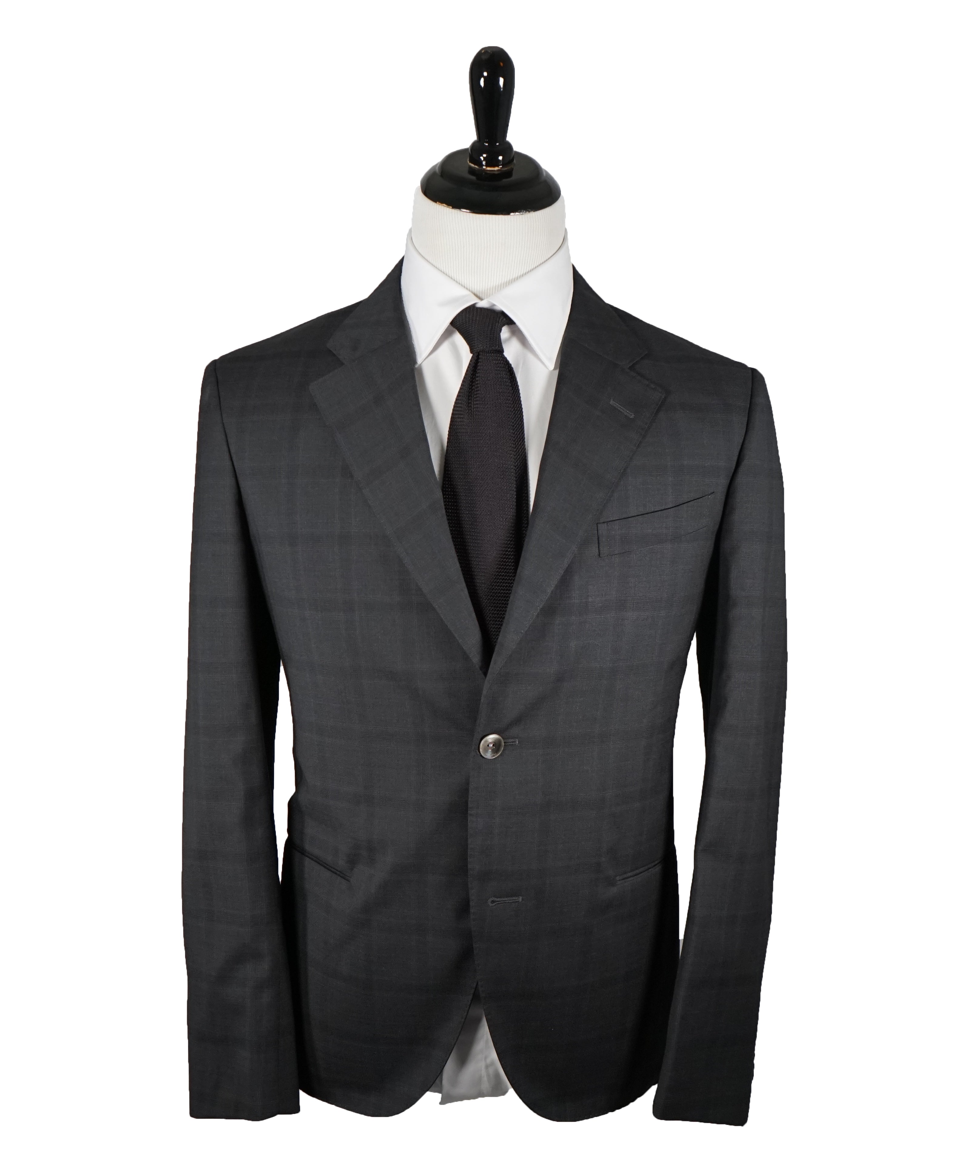 BOGLIOLI - Milano Semi-Lined Wool MOP Button Plaid Check Suit - 42R
