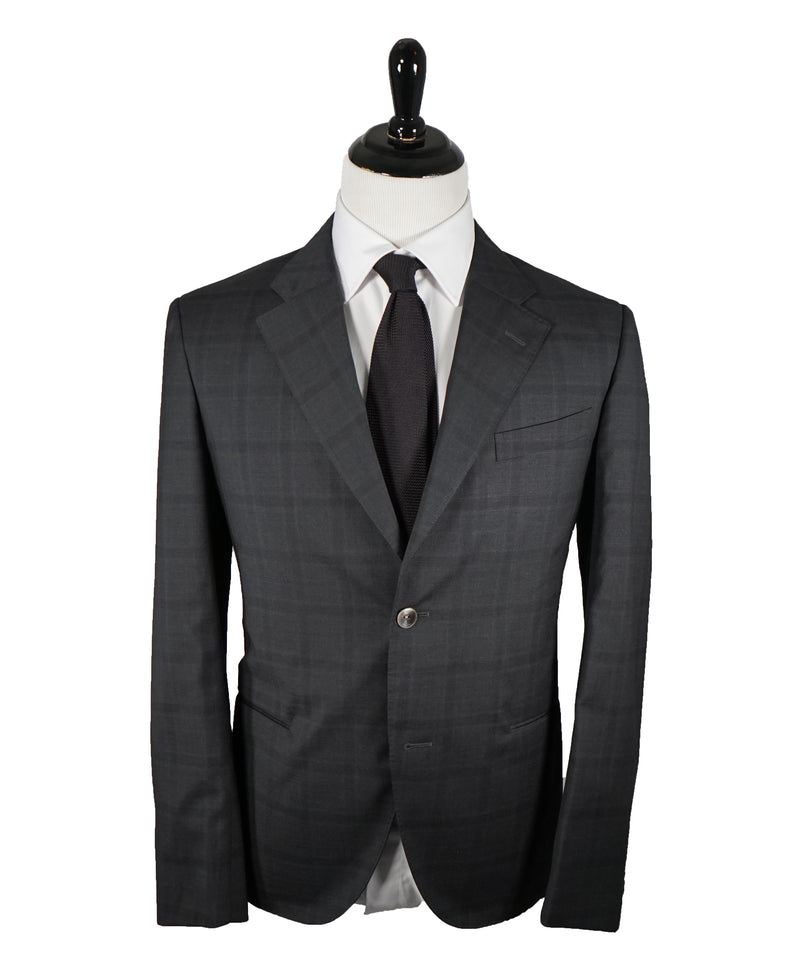 BOGLIOLI - Milano Semi-Lined Wool MOP Button Plaid Check Suit - 42R