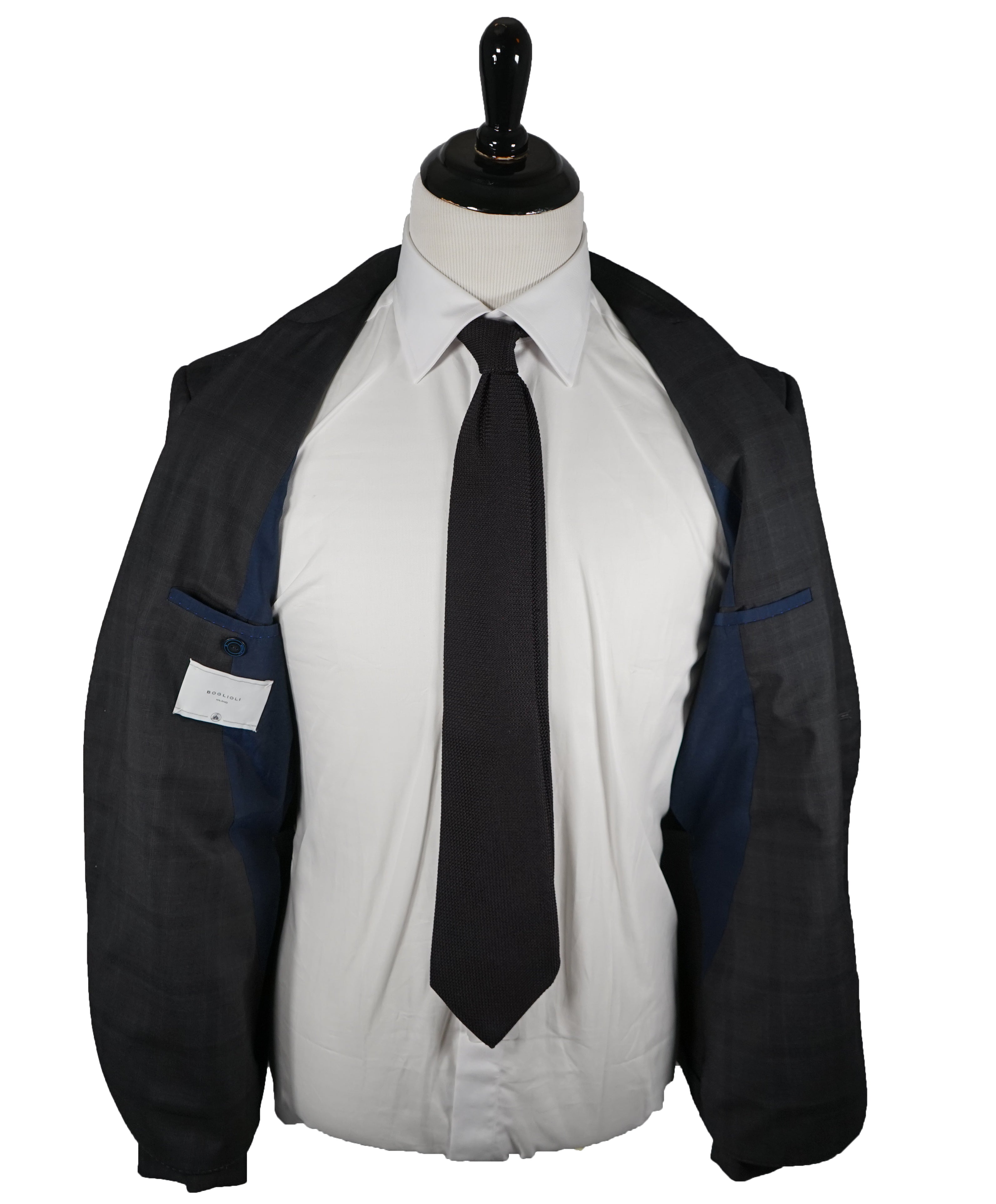BOGLIOLI - Milano Semi-Lined Wool MOP Button Plaid Check Suit - 42R