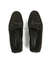 BOTTEGA VENETA - "Intreccio" Brown Suede Woven Vamp Loafers - 8US