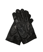 $795 BRIONI - Leather & Cashmere Gloves With Suede & Logo Detailing - 9 2018!