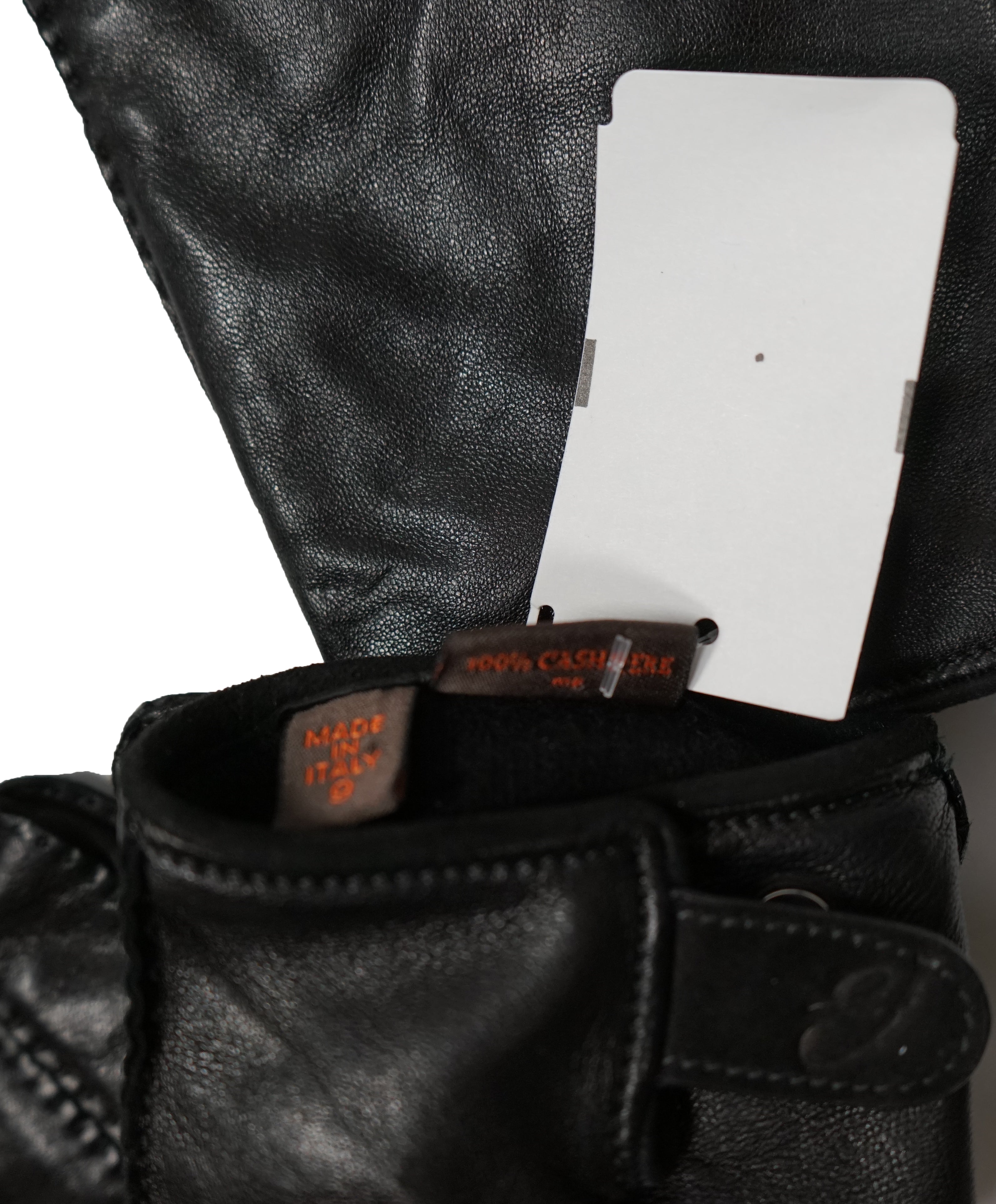 $795 BRIONI - Leather & Cashmere Gloves With Suede & Logo Detailing - 9 2018!