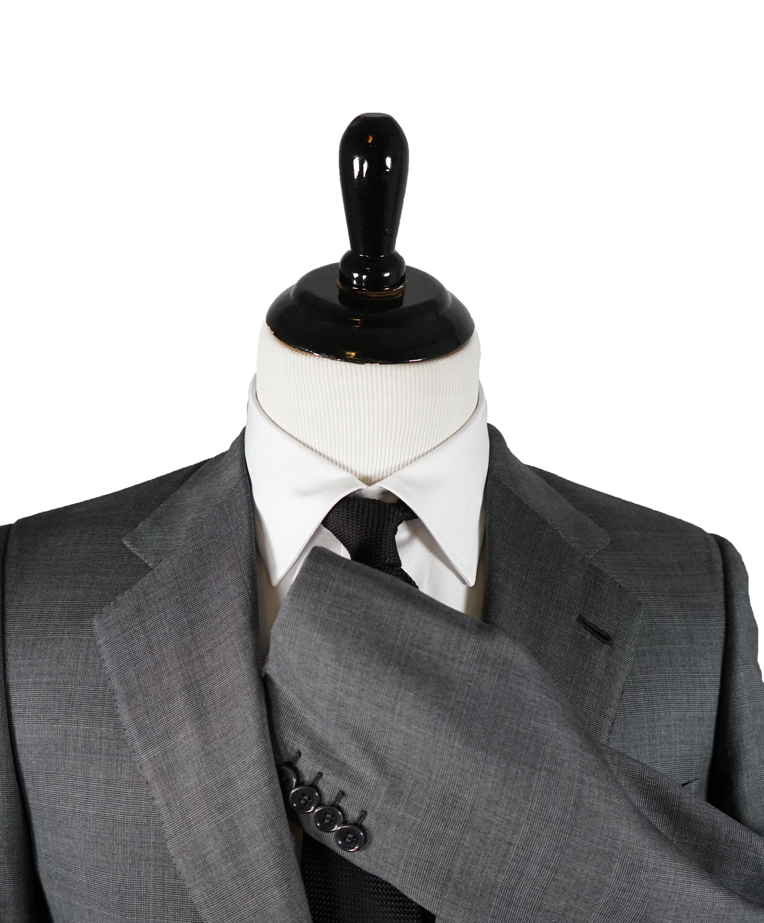 BRIONI - Prince of Wales Check Wool & Silk Suit Hand Made In Italy - 38R