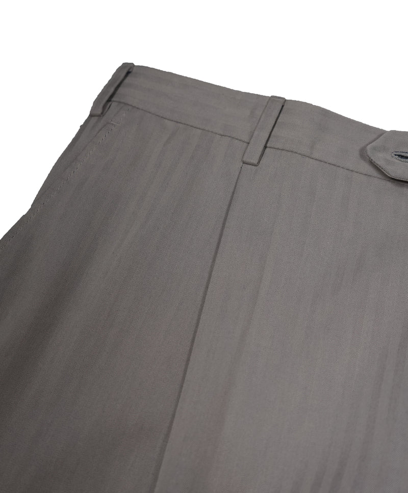 BRIONI - Stone Herringbone Cotton Premium Pants - 40W
