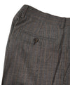 BRUNELLO CUCINELLI - Orange Stripe Wool/Linen/Silk Summer Blend Dress Pants - 36W