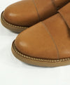 BRUNELLO CUCINELLI - Whiskey Brown Leather Double Monk Strap Loafers - 9