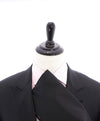 BRUNELLO CUCINELLI - Black On Black Wide Peak Lapel Tuxedo Suit - 48R