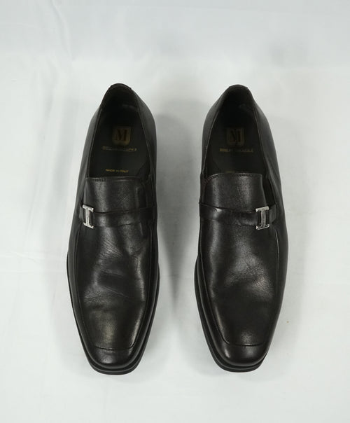 BRUNO MAGLI - “PIVETTO” Brown Engraved Bit Durable Sole Loafers - 11
