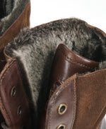 BRUNO MAGLI - COLLEZIONE LOTTO CORDOVAN SHEARLING FUR BOOT - 10