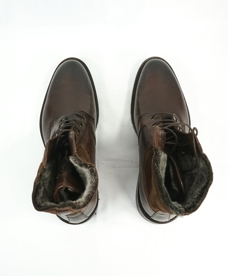 BRUNO MAGLI - COLLEZIONE LOTTO CORDOVAN SHEARLING FUR BOOT - 10