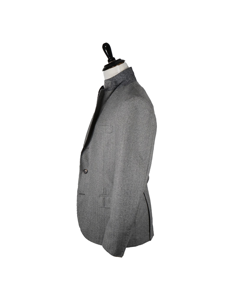 BRUNELLO CUCINELLI- Herringbone Fannel Wool Suit - 40R