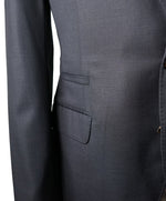 BRUNELLO CUCINELLI - Blue / Gray Check Minicheck Wide Peak Lapel Suit - 44R