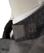 BRUNELLO CUCINELLI - Houndstooth 2-3 Button Roll Wool Blazer - 48R