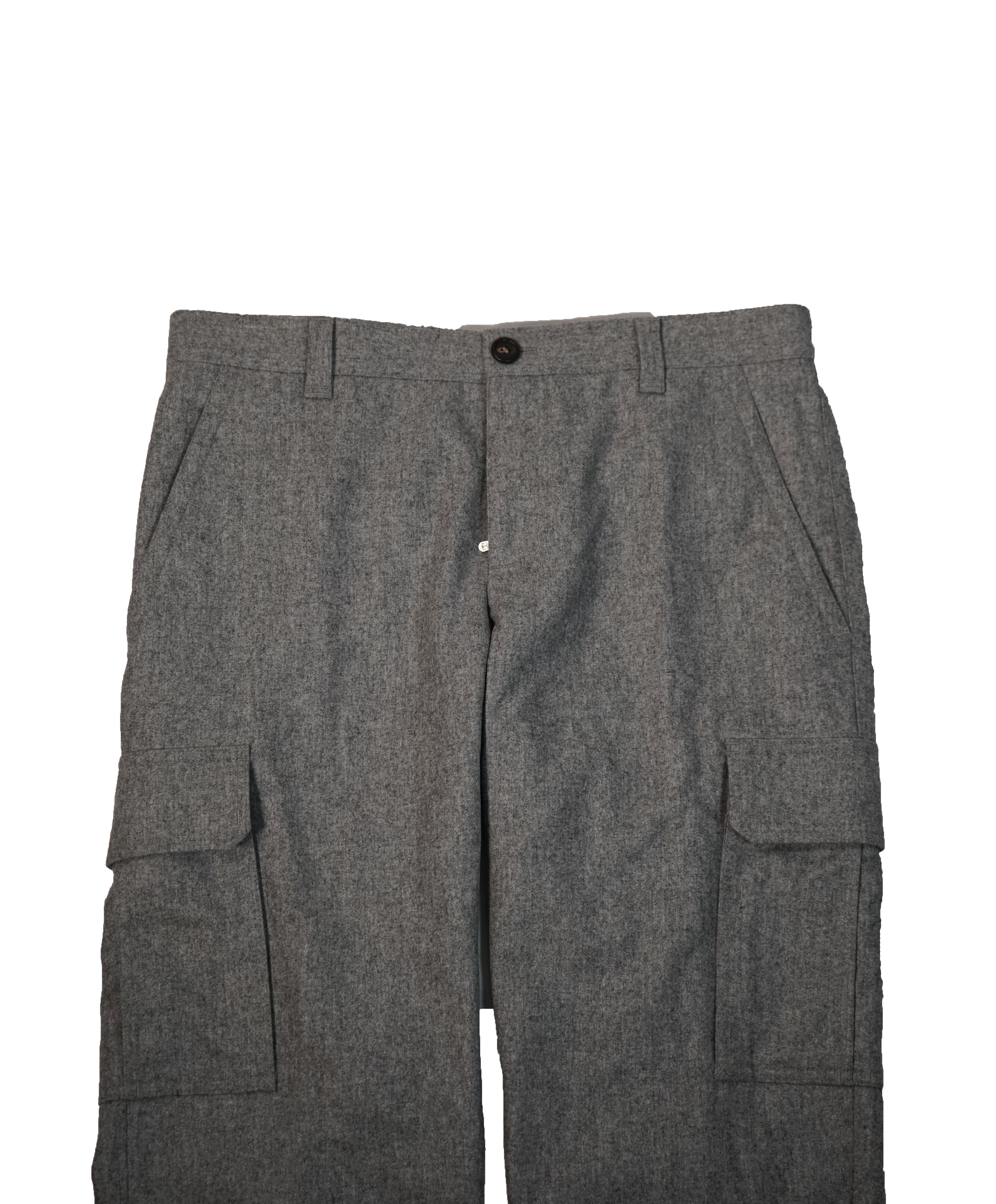 BRUNELLO CUCINELLI - Wool Cargo Dress Pants Gray - 34Wx28.5L
