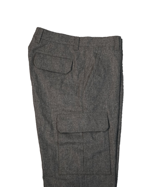 BRUNELLO CUCINELLI - Wool Cargo Dress Pants Gray - 34Wx28.5L