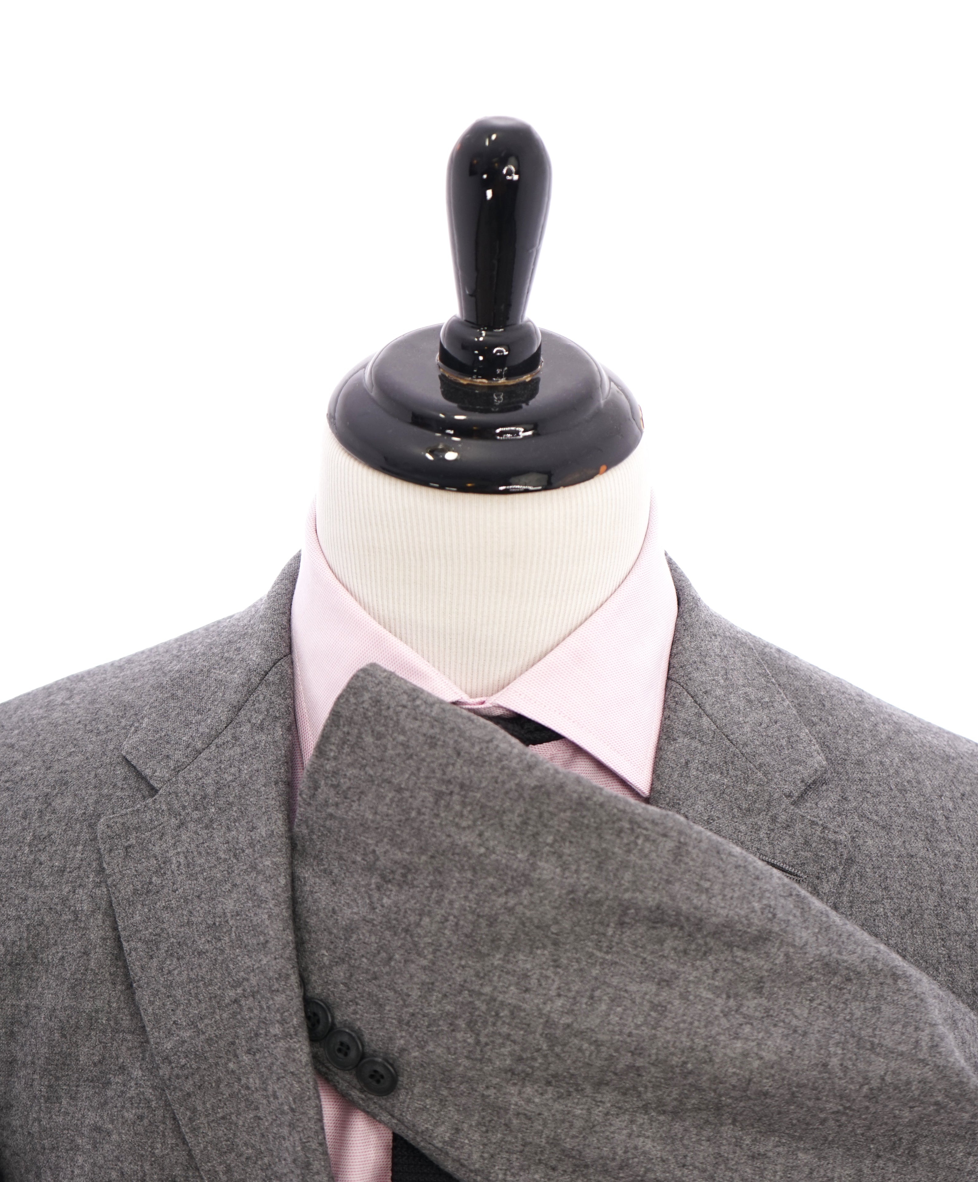 BURBERRY LONDON - "Millbank" Gray Flannel Wool Patch Pocket Blazer - 38R
