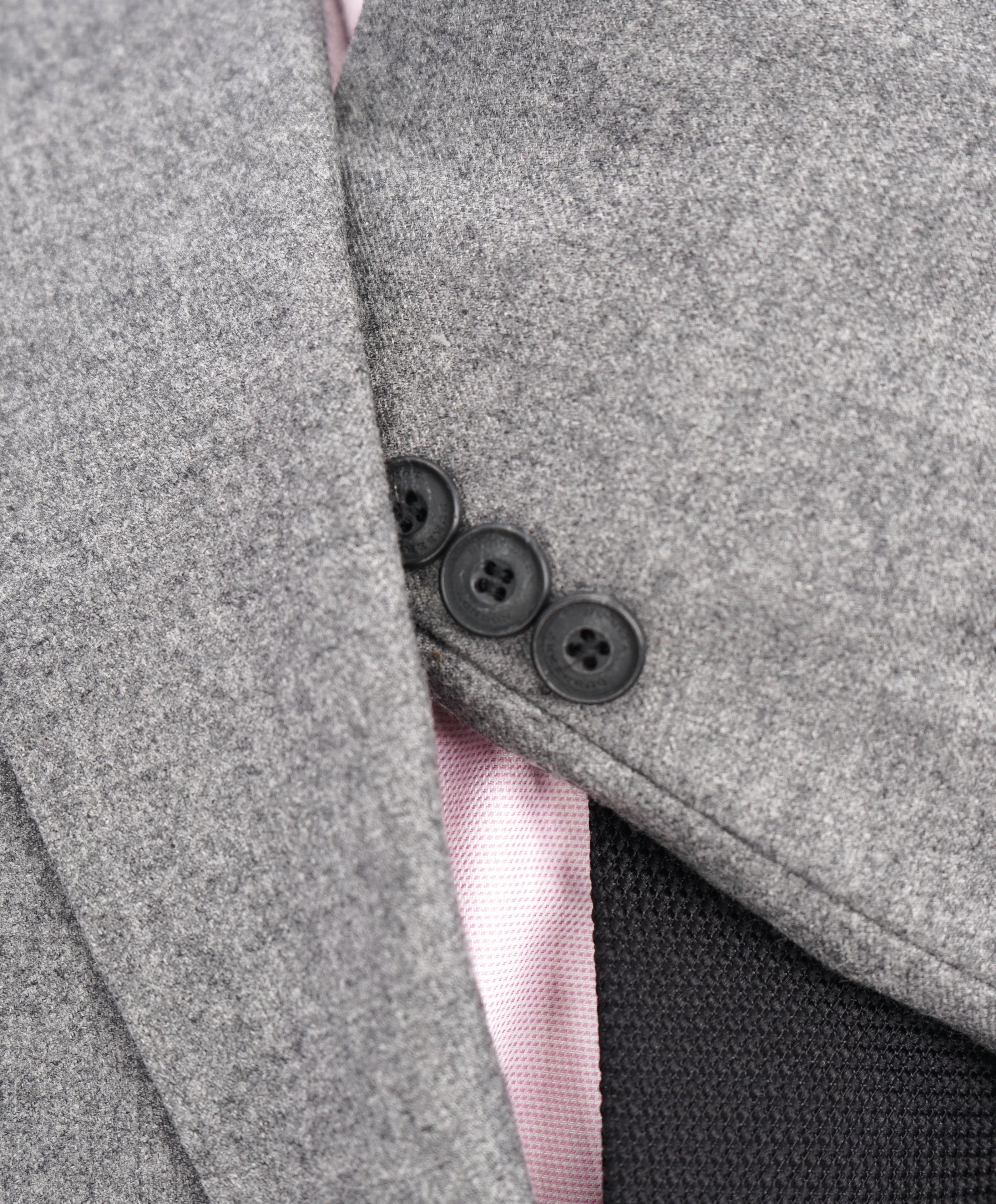 BURBERRY LONDON - "Millbank" Gray Flannel Wool Patch Pocket Blazer - 38R