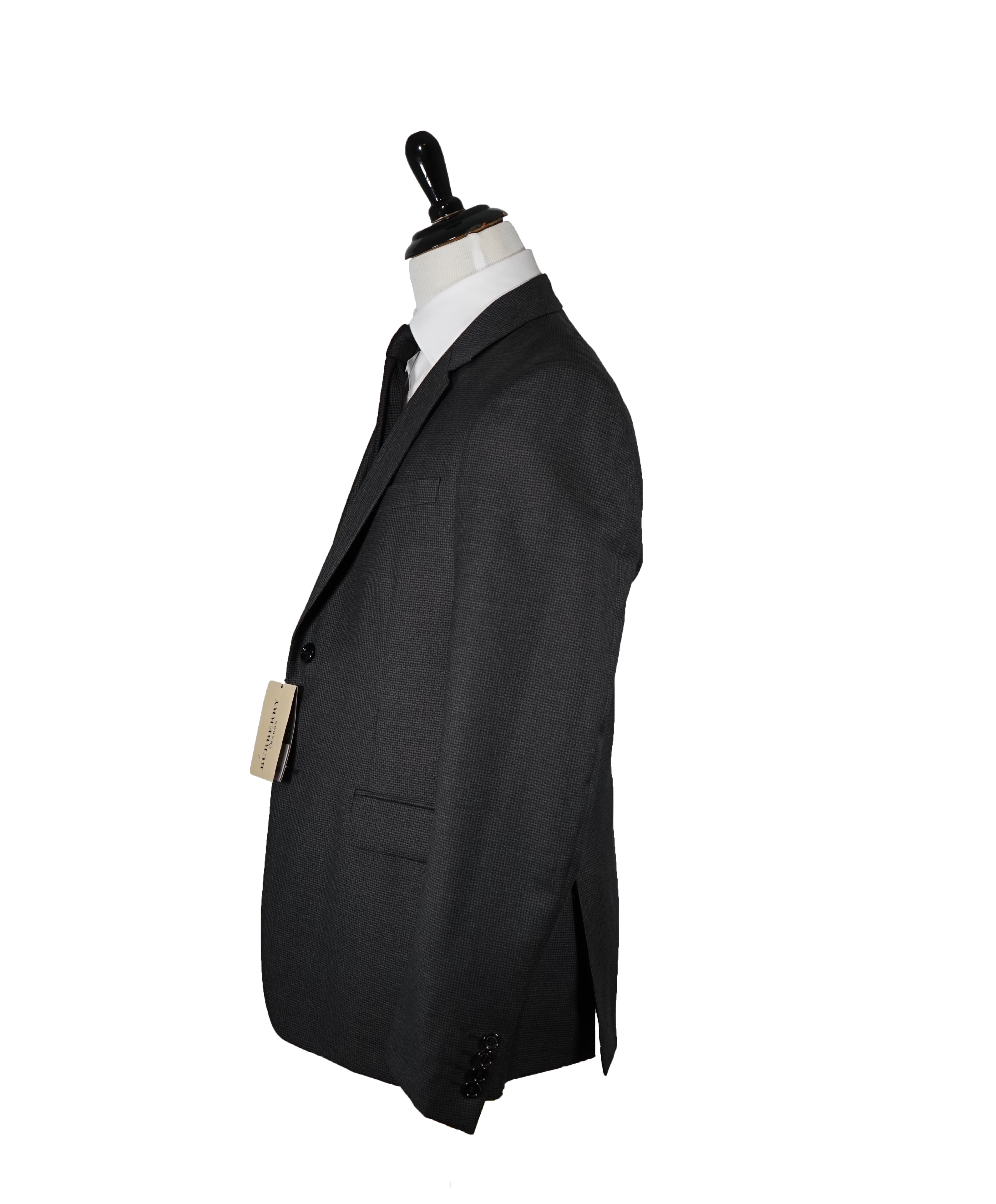 BURBERRY LONDON - Houndstooth Gray/Black Suit - 44R