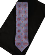 Brioni - Pastel Purple & Pink Medallion Print Tie