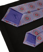 Brioni - Pastel Purple & Pink Medallion Print Tie