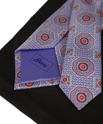 Brioni - Pastel Purple & Pink Medallion Print Tie