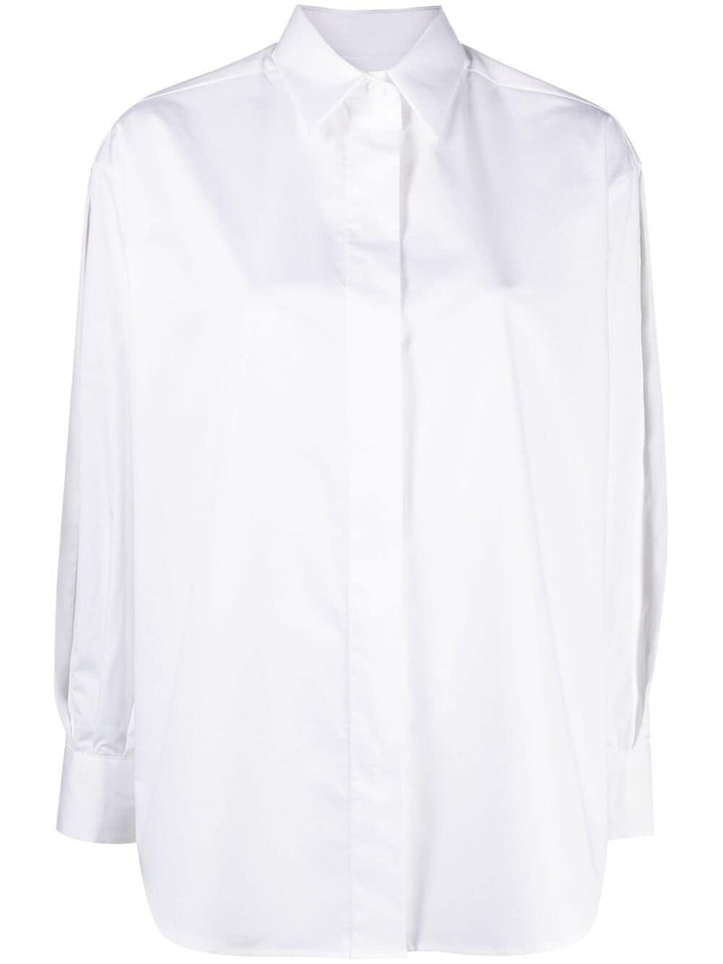 $495 ELEVENTY - White Puff Open Sleeve Dress Shirt Cotton - 4 / 42