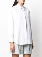$495 ELEVENTY - White Puff Open Sleeve Dress Shirt Cotton - 2 / 40