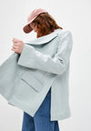 $795 ELEVENTY - Pure LINEN Flared Jacket With Side Slits Blazer Top - 6 / 44