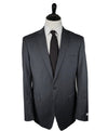 CALVIN KLEIN - White Label Prince of Wales Blue & Gray Check Suit- 46L