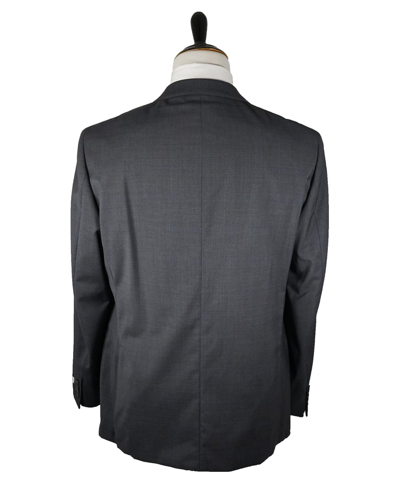 CALVIN KLEIN - White Label Prince of Wales Blue & Gray Check Suit- 46L