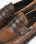 CANALI -  Hand Stitched Classic Leather Penny Loafers - 9