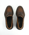 CANALI -  Hand Stitched Classic Leather Penny Loafers - 9