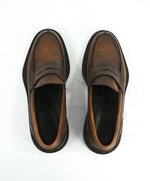 CANALI -  Hand Stitched Classic Leather Penny Loafers - 9