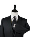 CANALI - Black Wool Notch Lapel Tuxedo Suit - 40S