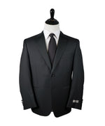 CANALI - Black Wool Notch Lapel Tuxedo Suit - 40S