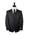 CANALI - Black Wool Notch Lapel Tuxedo Suit -  40S