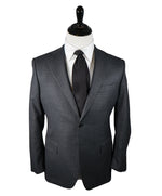 CANALI - Blue & Gray Check Textured Fabric Suit - 40R