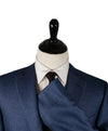 CANALI - Bold Blue Basket Weave Silk & Wool Blazer - 42R
