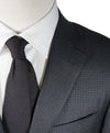 CANALI - Bold Gray Houndstooth Pattern Slim Suit - 42R