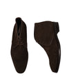 CANALI - Brown Suede Lace-Up Ankle Boots - 11