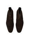 CANALI - Brown Suede Lace-Up Ankle Boots - 11