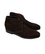 CANALI - Brown Suede Lace-Up Ankle Boots - 11