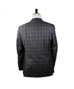 CANALI -  Gray Plaid Notch Lapel Suit - 42R