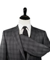 CANALI -  Gray Plaid Notch Lapel Suit - 42R